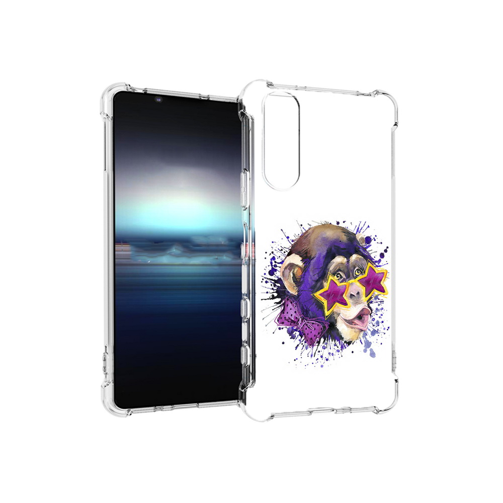 

Чехол MyPads Tocco для Sony Xperia 5 обезьяна в очках (PT154834.228.524), Прозрачный, Tocco