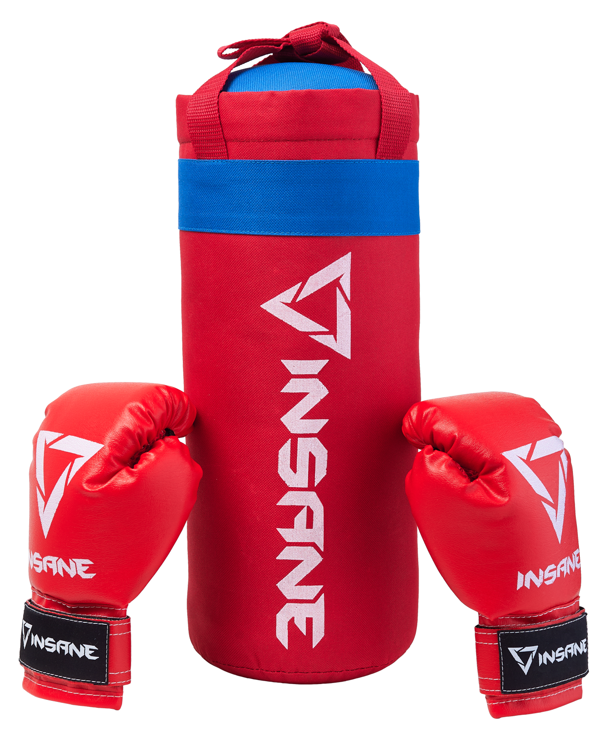 Набор для бокса Insane Fight, груша 1,7 кг + Перчатки 4 oz, красный