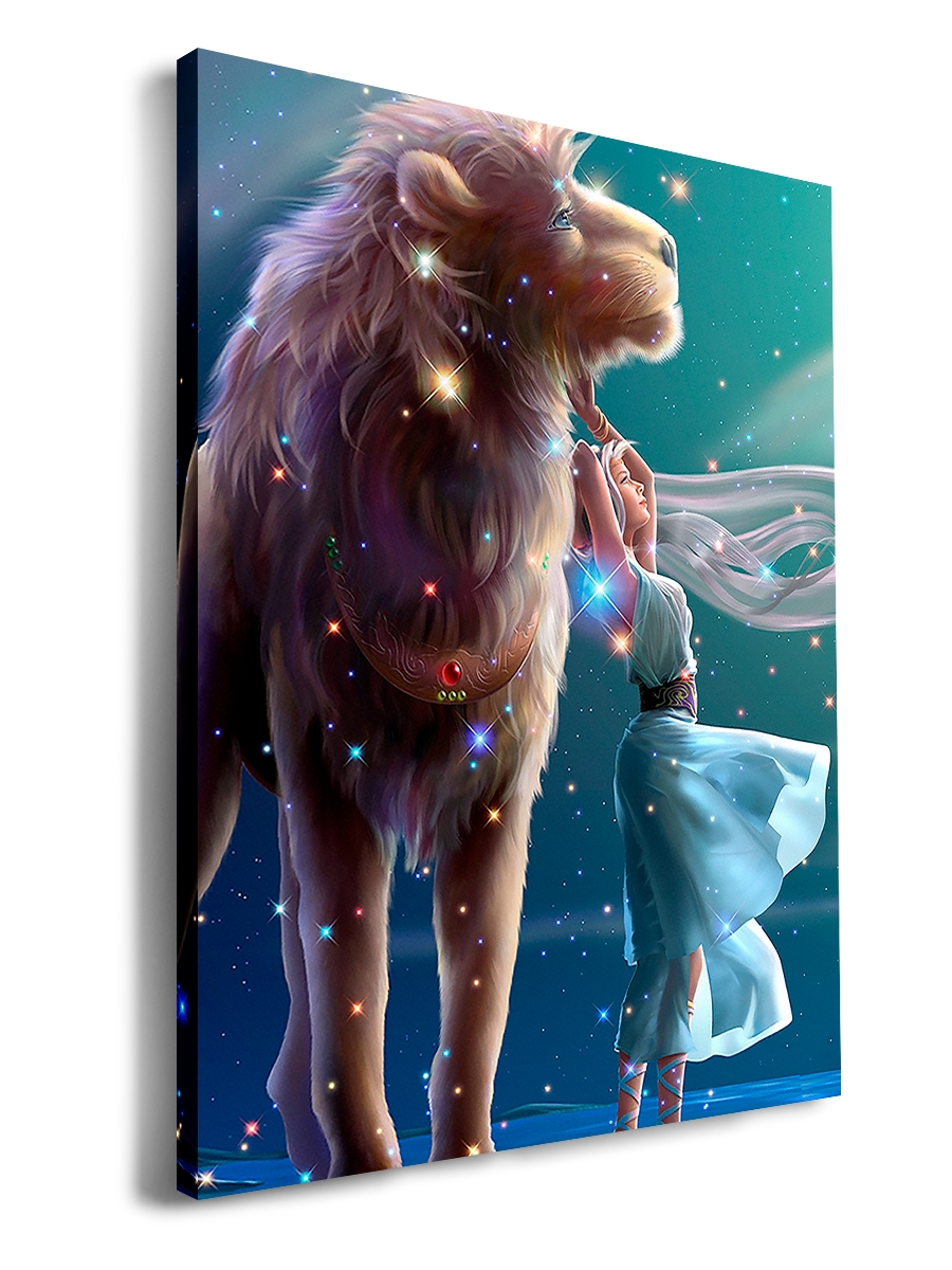 

Картина DRABS 60x40 см на холсте Знак зодиака-Лев