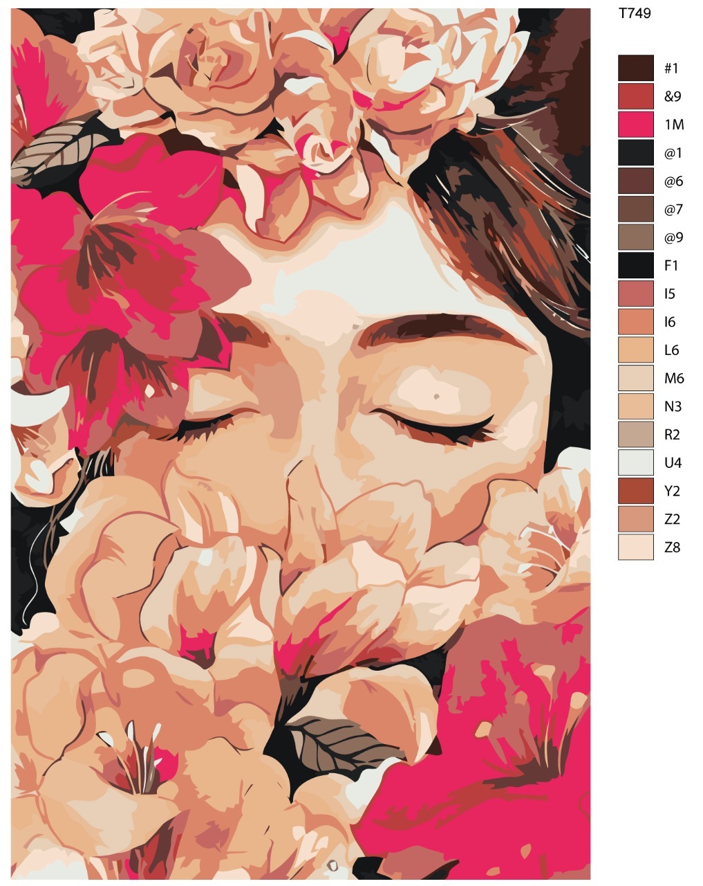 

Картина по номерам BRUSHES-PAINTS T749, Сон в цветах