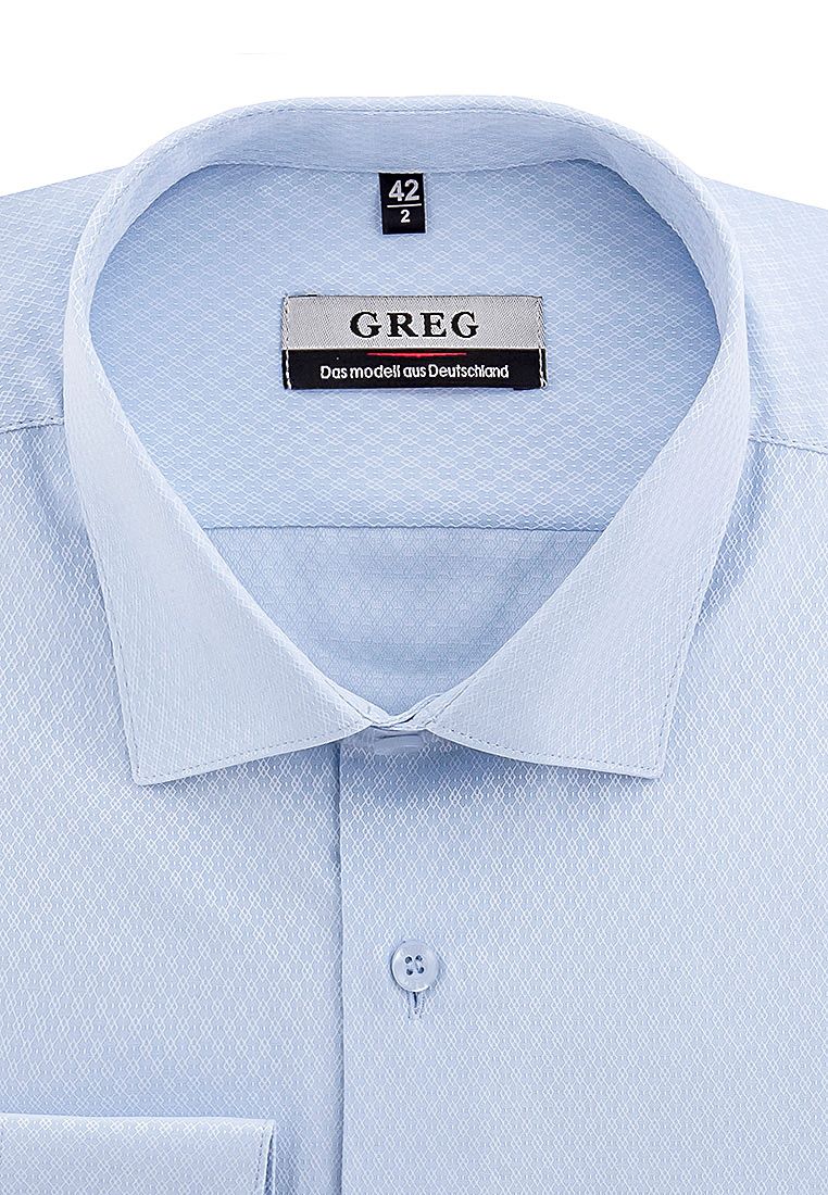 

Рубашка мужская Greg 01-00003290 голубая 39, Голубой, 01-00003290