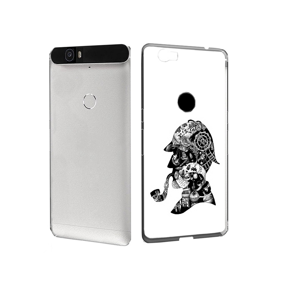 

Чехол MyPads Tocco для Huawei Nexus 6P мужчина с трубкой абстракция (PT17717.24.488), Прозрачный, Tocco