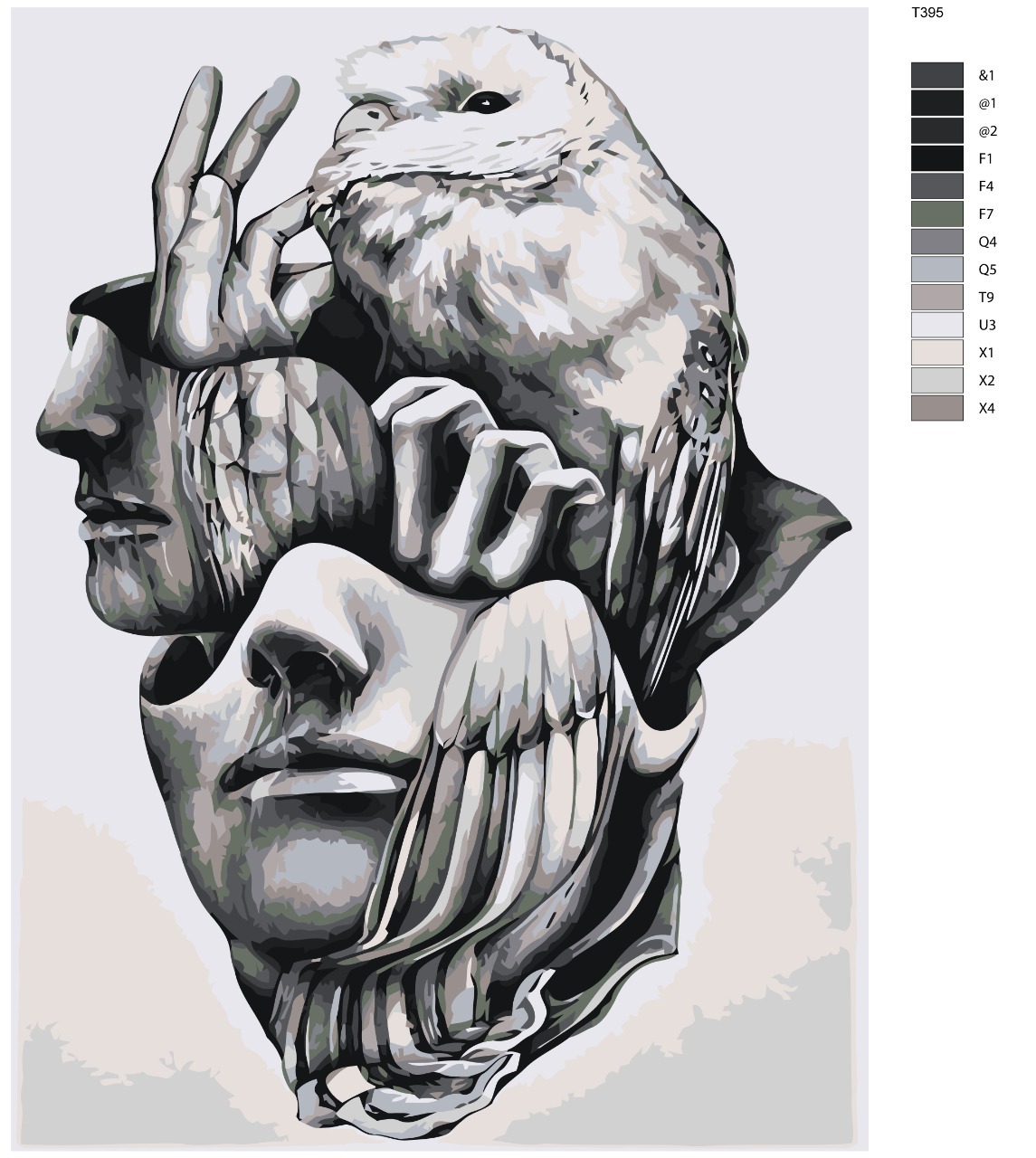 

Картина по номерам BRUSHES-PAINTS Т395, Часть мира