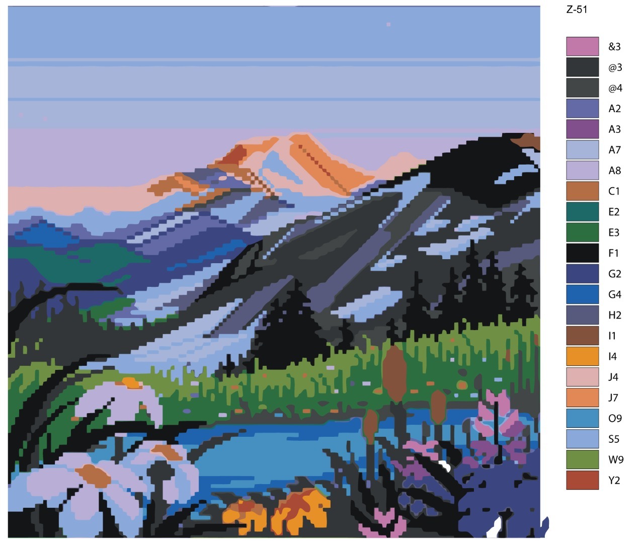 

Картина по номерам BRUSHES-PAINTS Z51, Горы