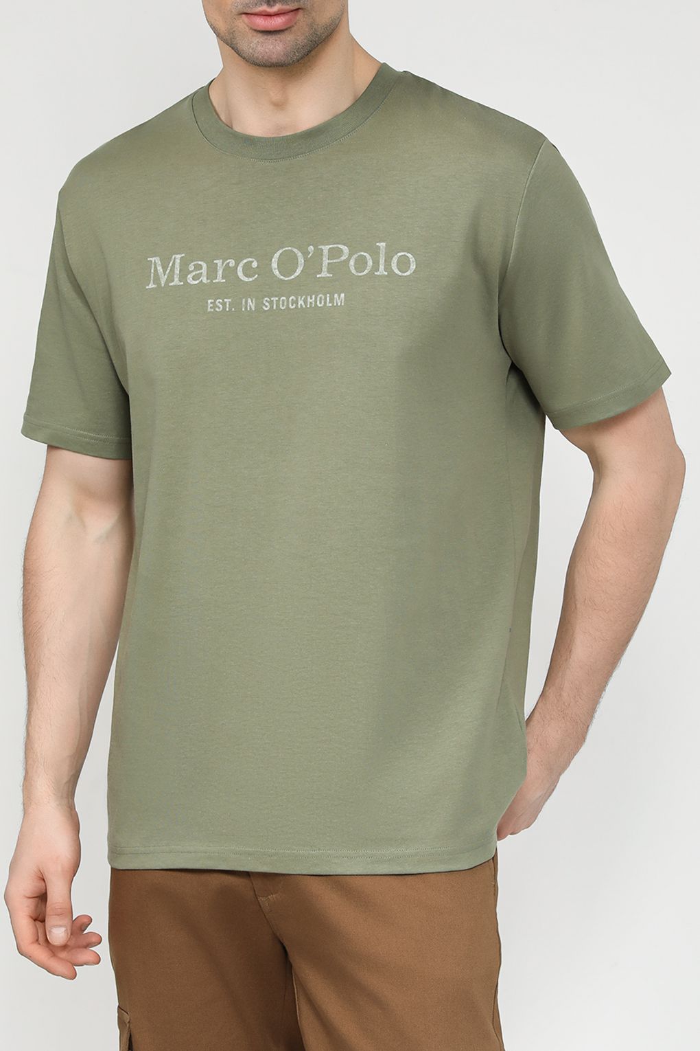 

Футболка мужская Marc O'Polo 423201251052 зеленая 2XL, Зеленый, 423201251052