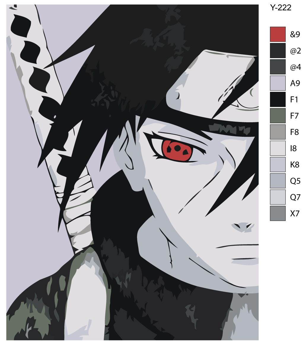 

Картина по номерам BRUSHES-PAINTS Y-222, Итачи - Аниме Наруто