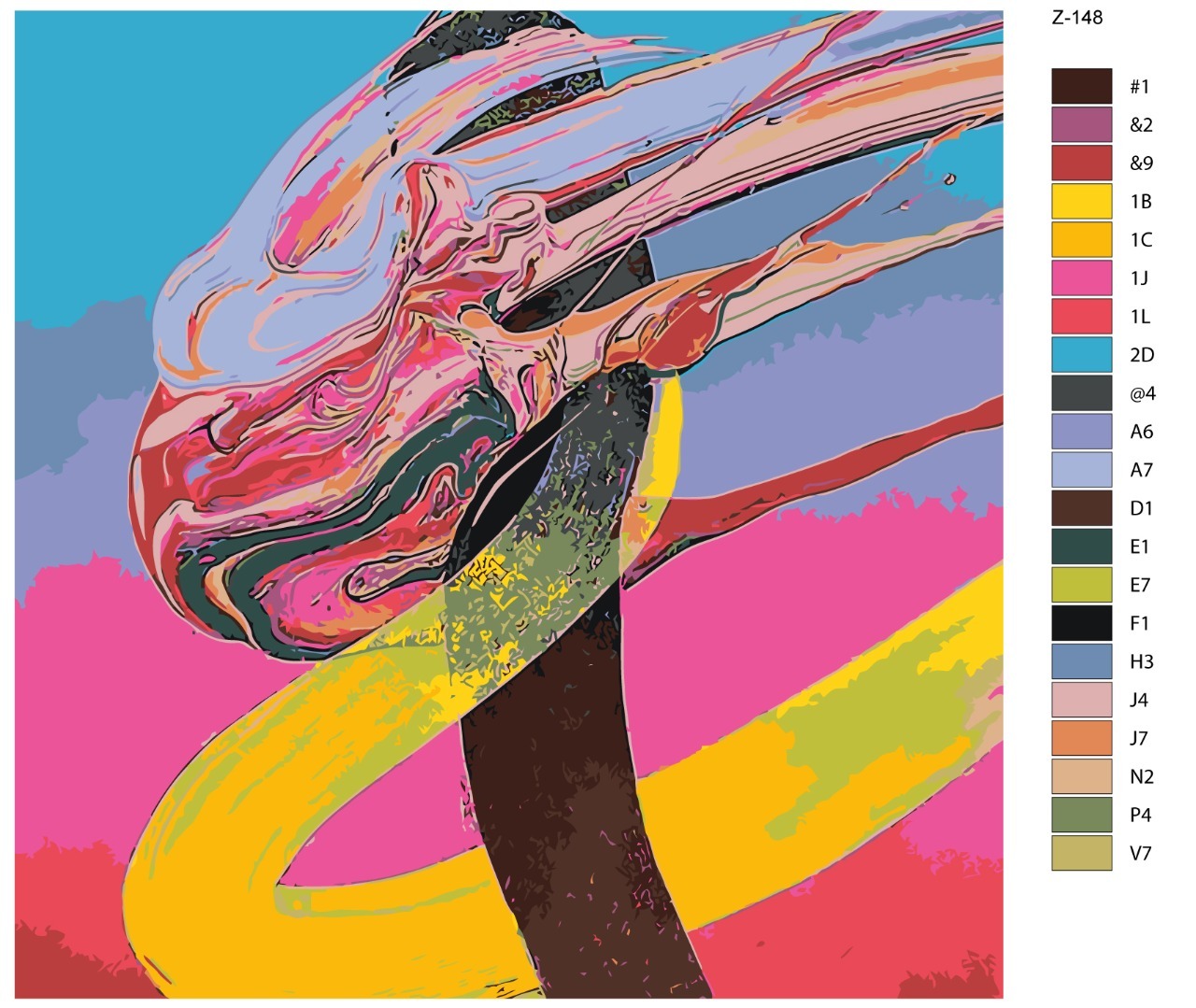 

Картина по номерам BRUSHES-PAINTS Z-148, Абстракция в агонии