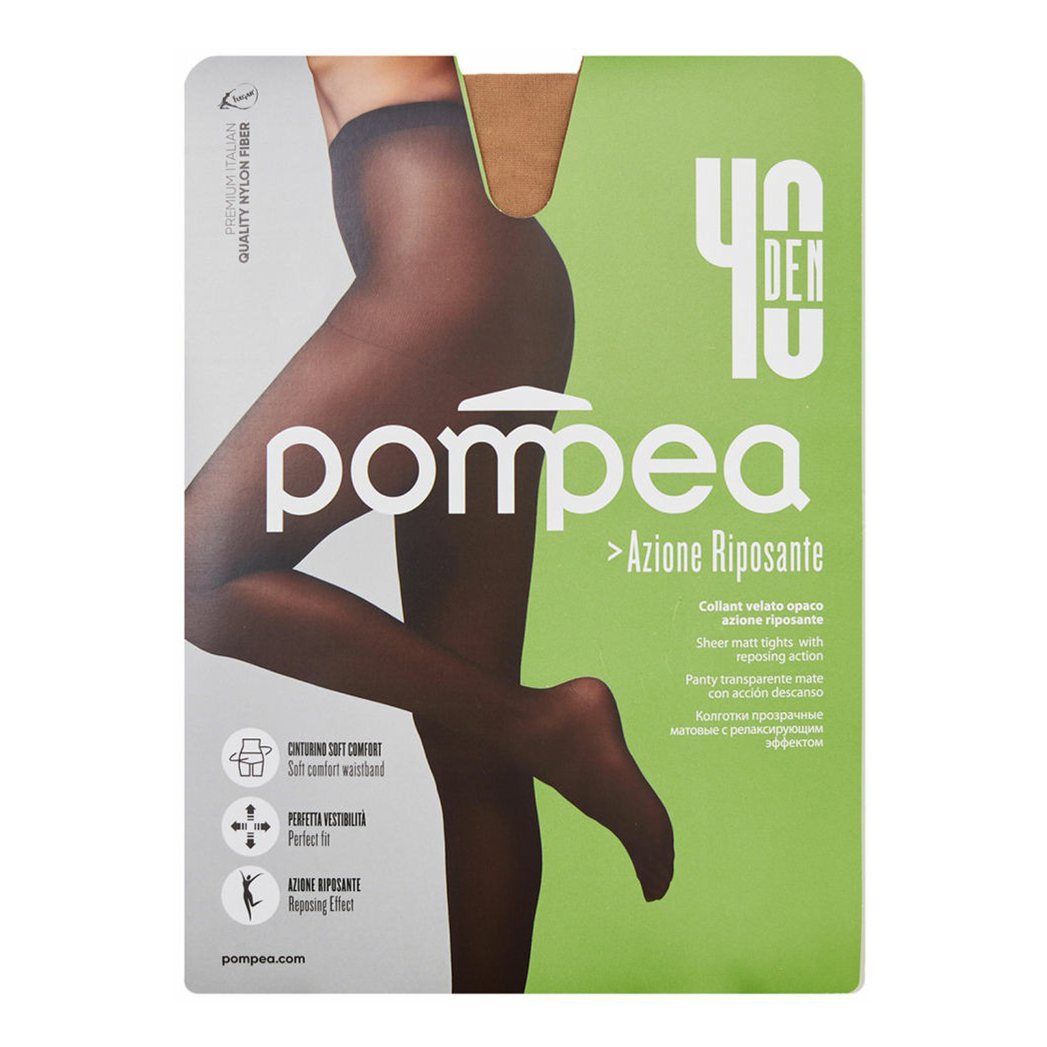 

Колготки женские Pompea коричневые S, Коричневый