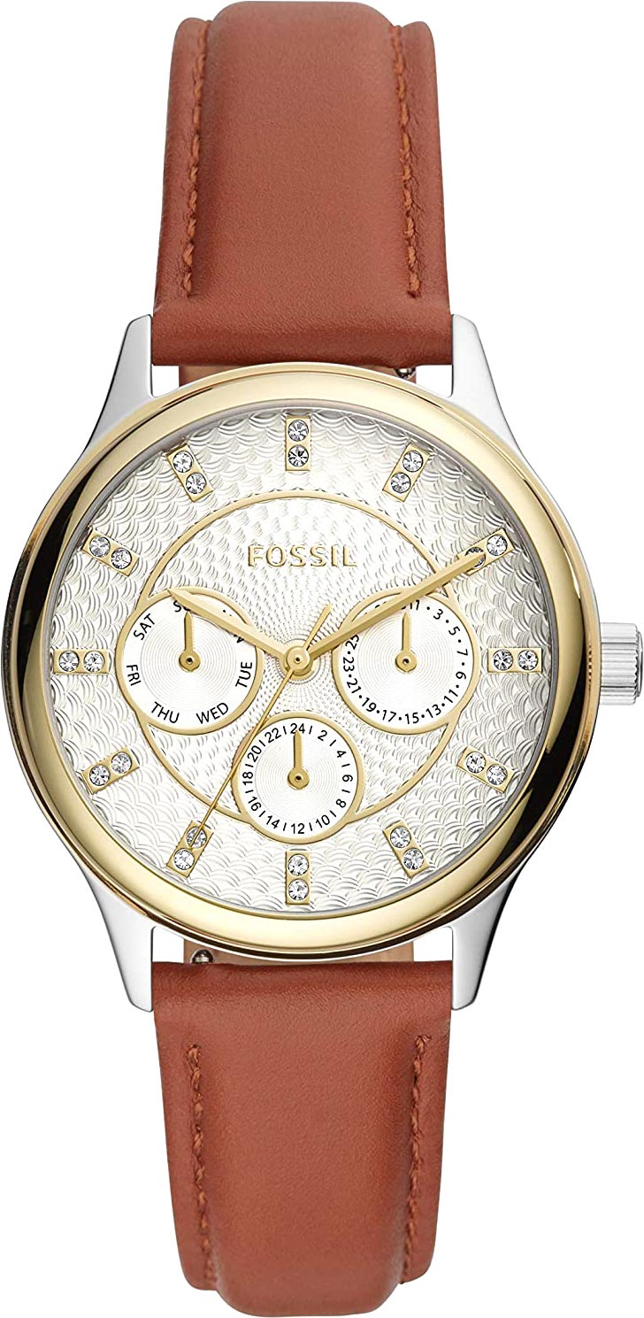 фото Наручные часы женские fossil bq3408 коричневые