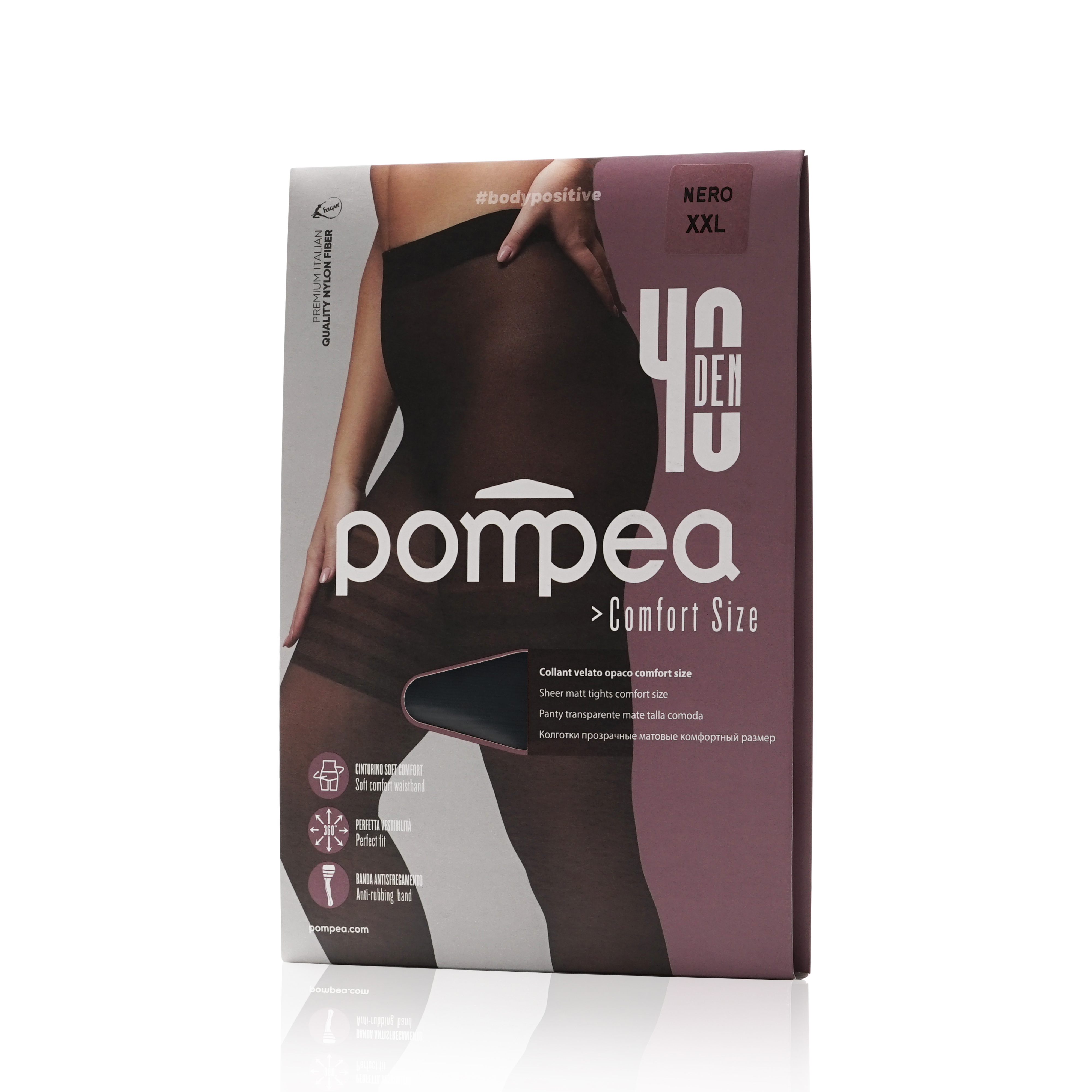 

Колготки женские Pompea черные 6, Черный