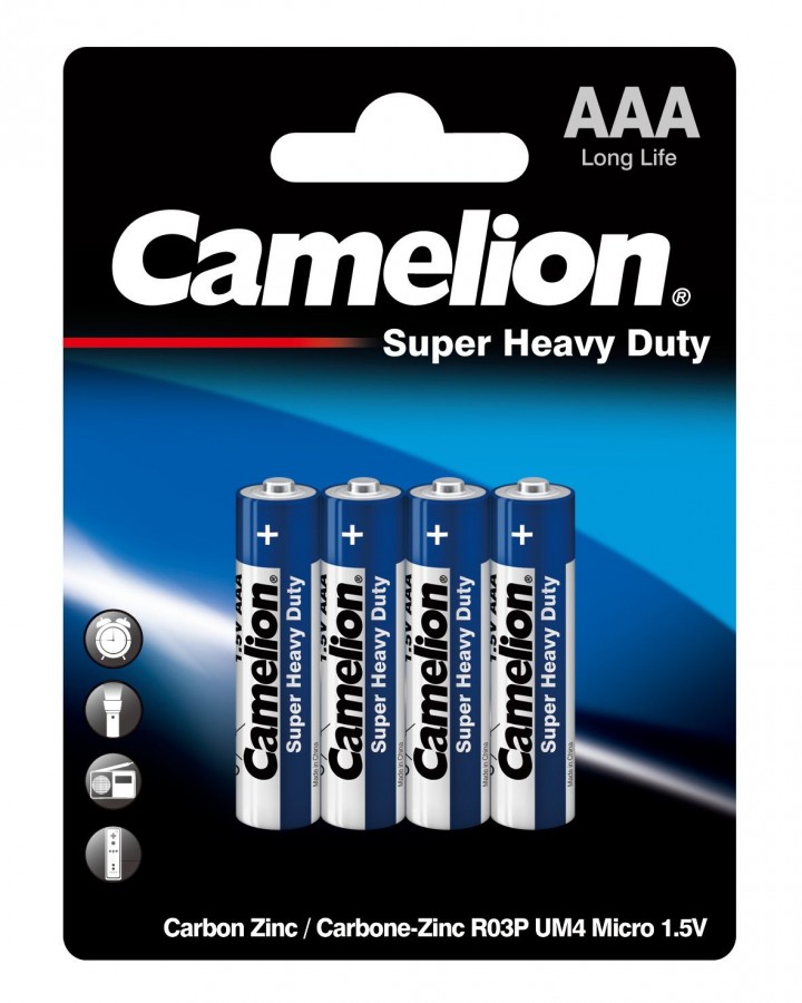 Элемент питания Camelion Super Blue R03/286 Bl4, комплект 20 батареек (5 упак. х 4шт.) элемент питания camelion super blue r20 373 bl2 комплект 4 батарейки 2 упак х 2шт