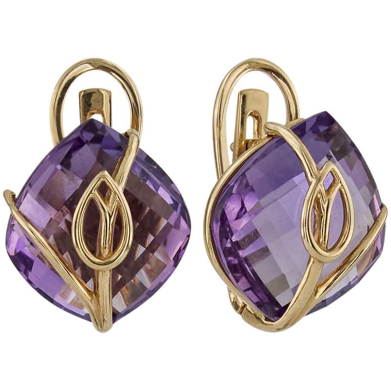 

Серьги из красного золота с аметистом ALORIS Серьги 595А, Серьги 595А