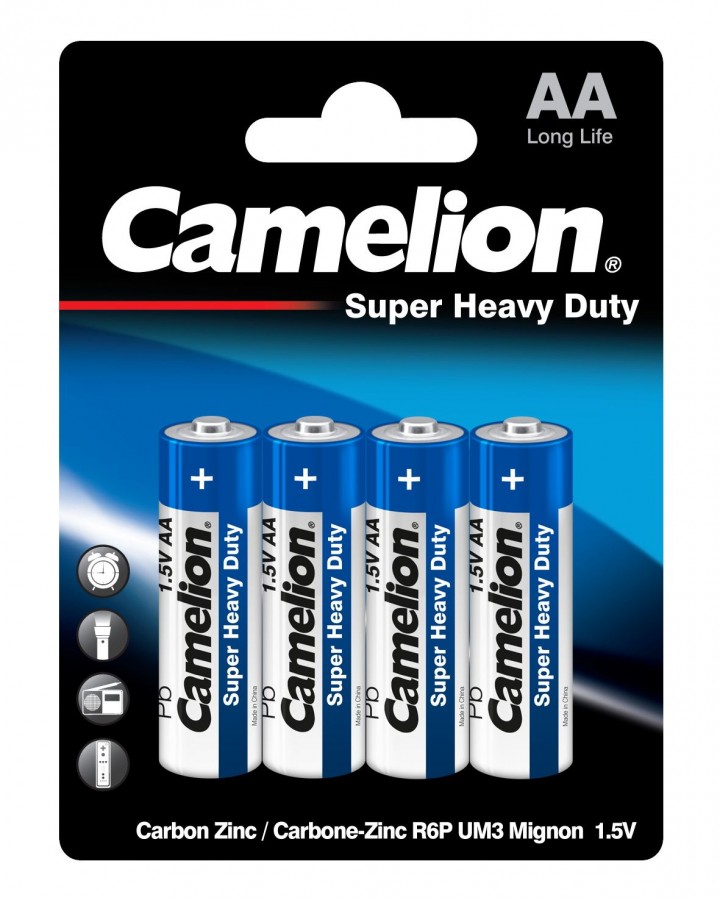 батарейка eleven super aaa lr03 алкалиновая bc2 комплект 18 батареек 9 упак х 2шт Элемент питания Camelion SUPER BLUE R6/316 BL4, комплект 20 батареек (5 упак. х 4шт.)