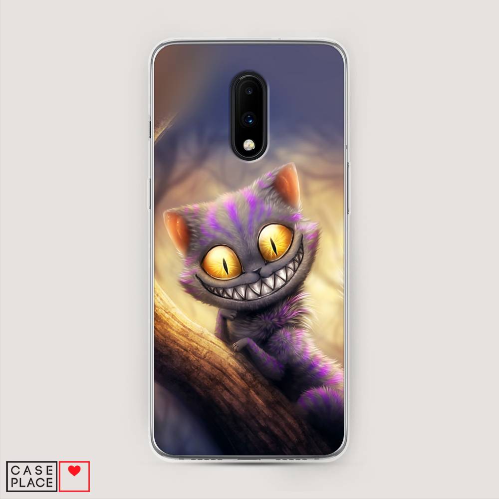 

Чехол Awog на OnePlus 7 / ВанПлас 7 "Cheshire Cat", Фиолетовый;желтый, 150750-1