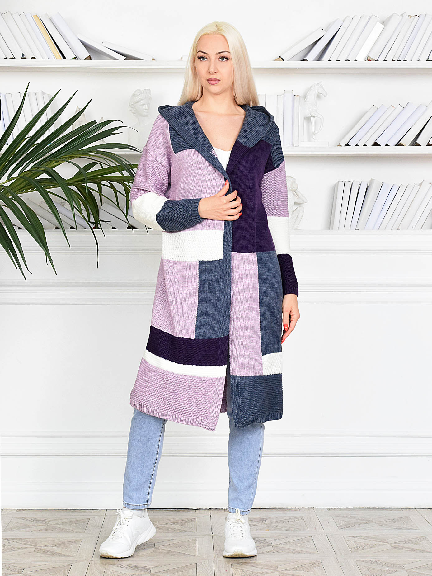 

Кардиган женский MILANIKA 1158 фиолетовый 46 RU, 1158