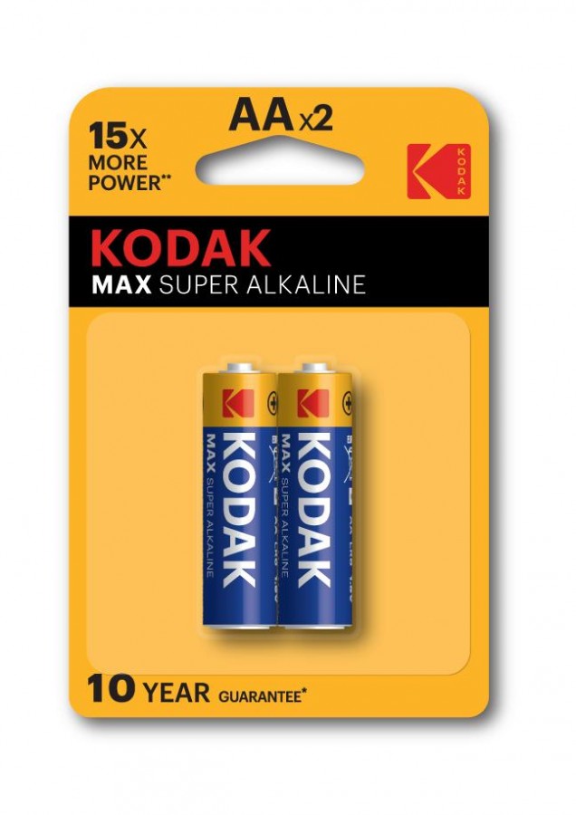 Элемент питания Kodak MAX LR6/316 BL2, комплект 10 батареек (5 упак. х 2шт.)