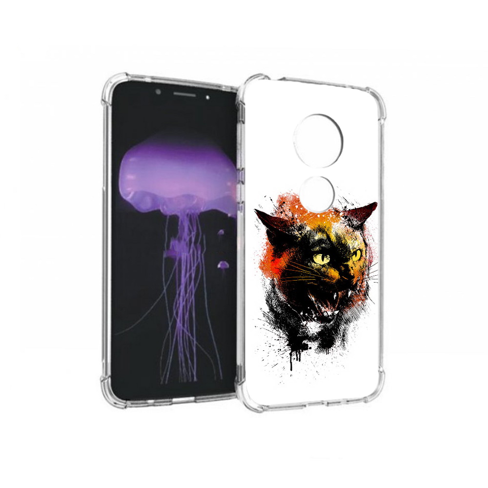 

Чехол MyPads Tocco для Motorola Moto G7 сиамский кот (PT123662.354.598), Прозрачный, Tocco