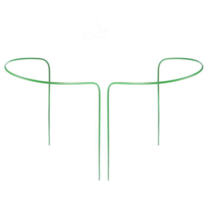 фото Кустодержатель, d = 50 см, h = 60 см, ножка d = 0.3 см, металл, набор 2 шт., зелёный greengo