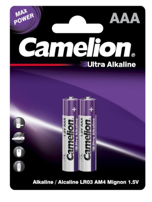 Батарейки Camelion Ultra Alkaline LR03/286 BL2, комплект 10 батареек (5 упак. х 2шт.) батарейка gp ultra aaa lr03 24au алкалиновая bc4 комплект 12 батареек 3 упак х 4шт