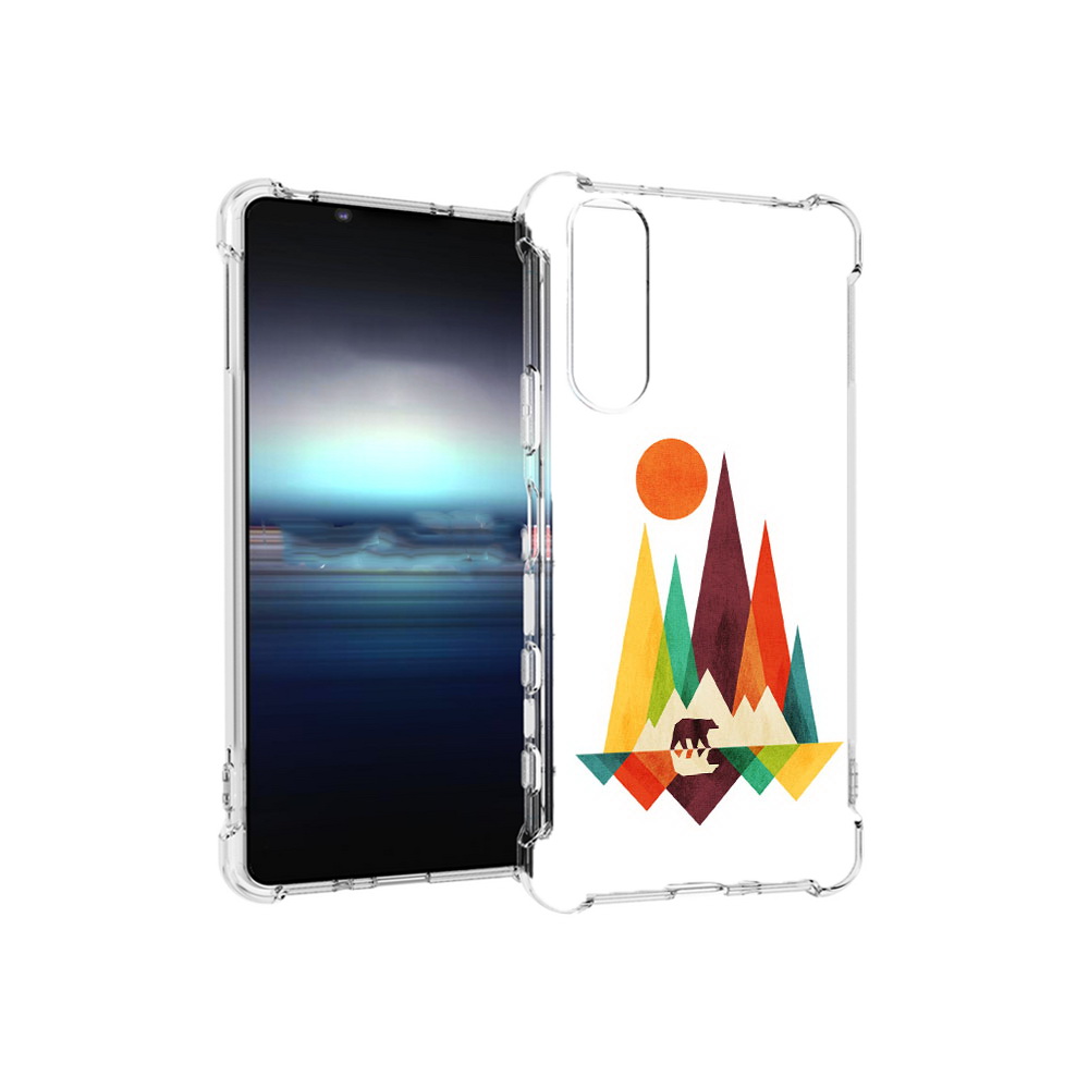 

Чехол MyPads Tocco для Sony Xperia 5 нарисованные горы с медведем (PT154834.228.506), Прозрачный, Tocco