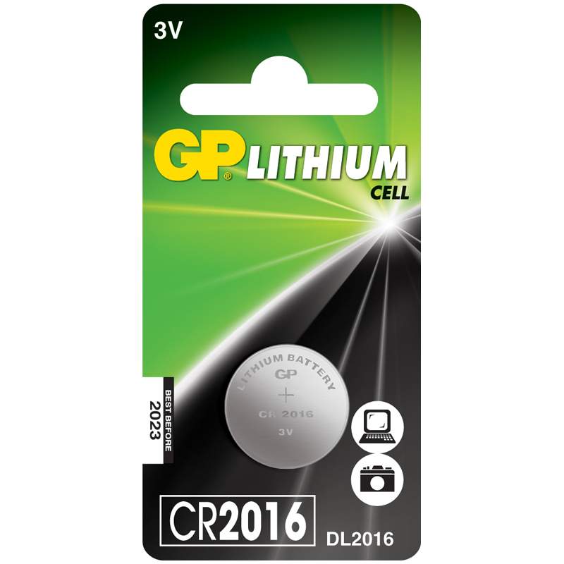 Батарейка GP CR2016 (DL2016) литиевая BC1, комплект 10 шт. батарейка gp cr2016 dl2016 литиевая bc5 комплект 10 батареек 2 упак х 5шт