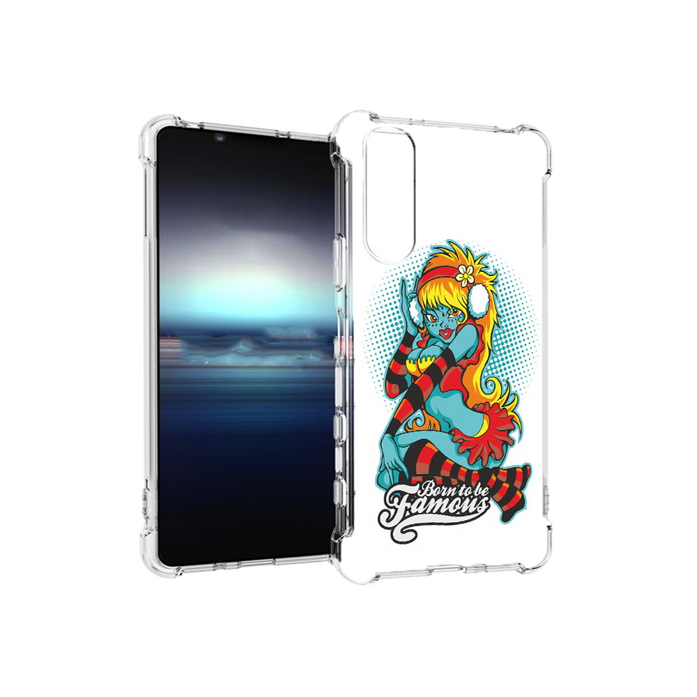 

Чехол MyPads Tocco для Sony Xperia 5 нарисованная девушка в наушниках (PT154834.228.498), Прозрачный, Tocco