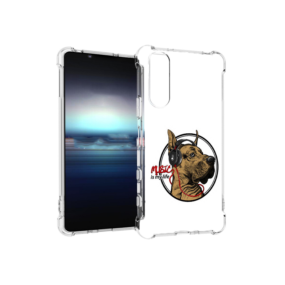 

Чехол MyPads Tocco для Sony Xperia 5 музыкальная собака (PT154834.228.490), Прозрачный, Tocco