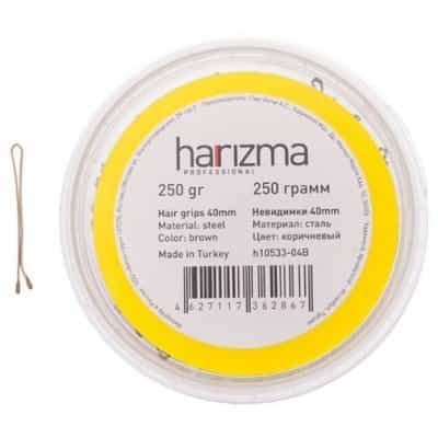 Невидимки Harizma 40 мм прямые 250 г коричневые h10533-04B 653₽