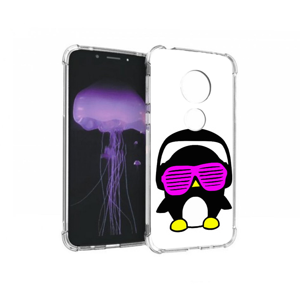 

Чехол MyPads Tocco для Motorola Moto G7 пингвин (PT123662.354.541), Прозрачный, Tocco