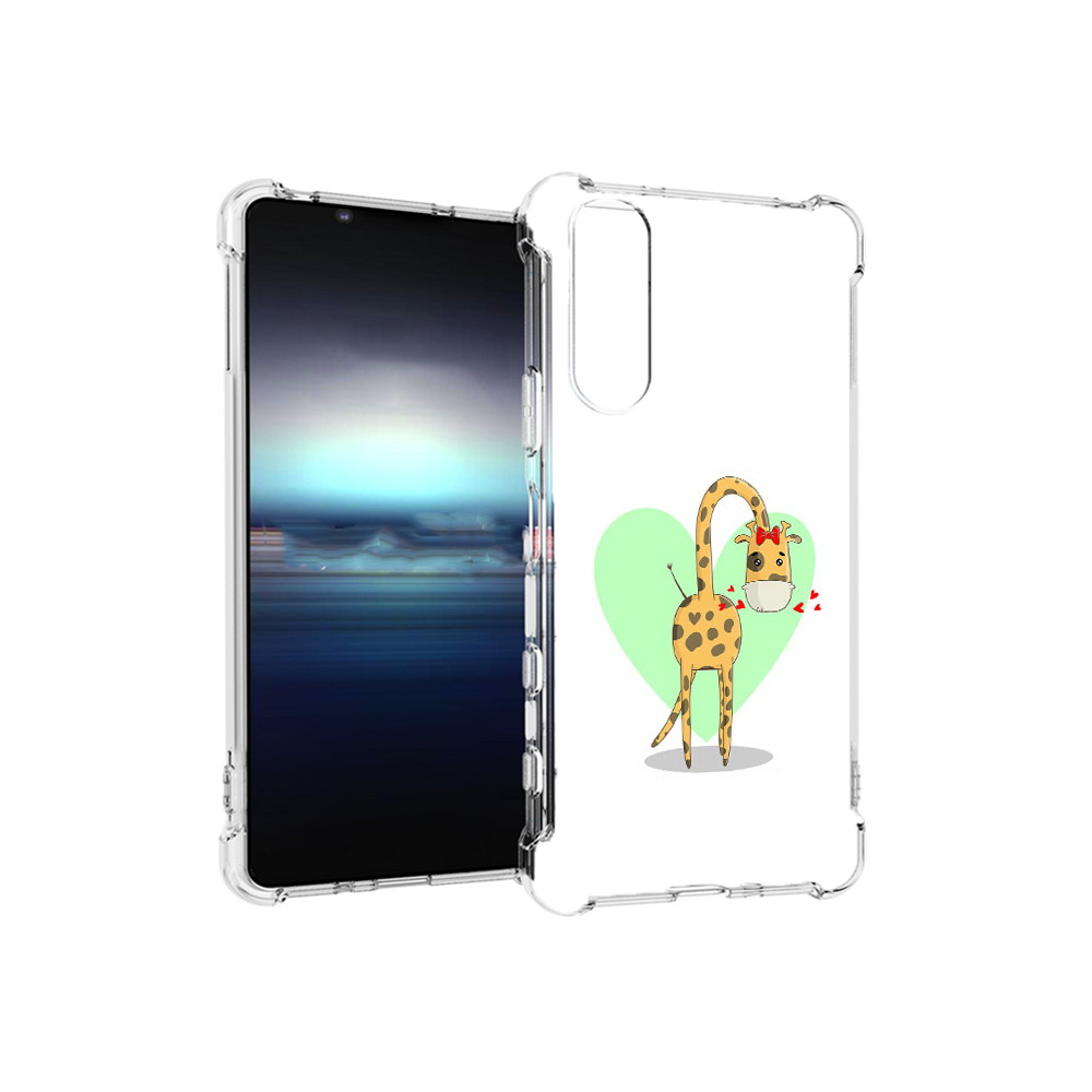 

Чехол MyPads Tocco для Sony Xperia 5 Влюбленный жираф 14 февраля (PT154834.228.47), Прозрачный, Tocco
