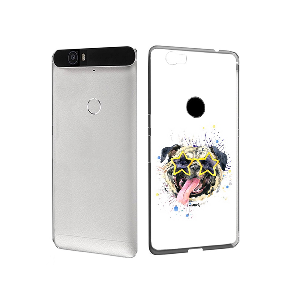 

Чехол MyPads Tocco для Huawei Nexus 6P мопс боксер (PT17717.24.482), Прозрачный, Tocco