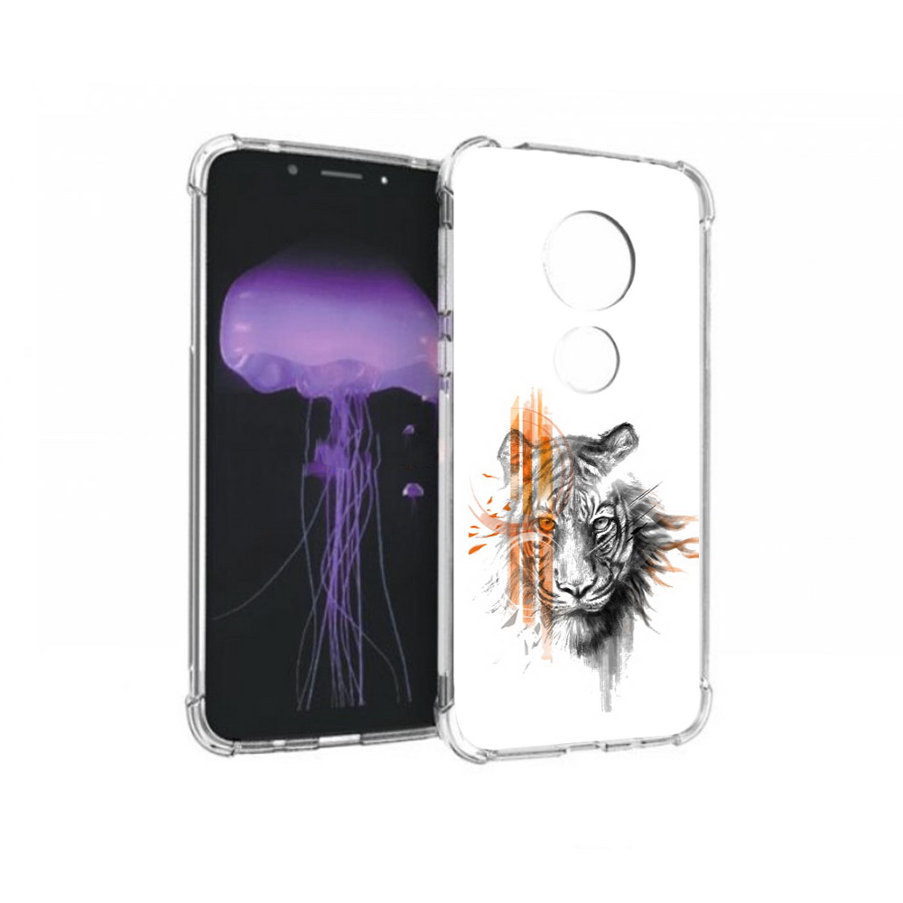 

Чехол MyPads Tocco для Motorola Moto G7 огненный тигр (PT123662.354.526), Прозрачный, Tocco