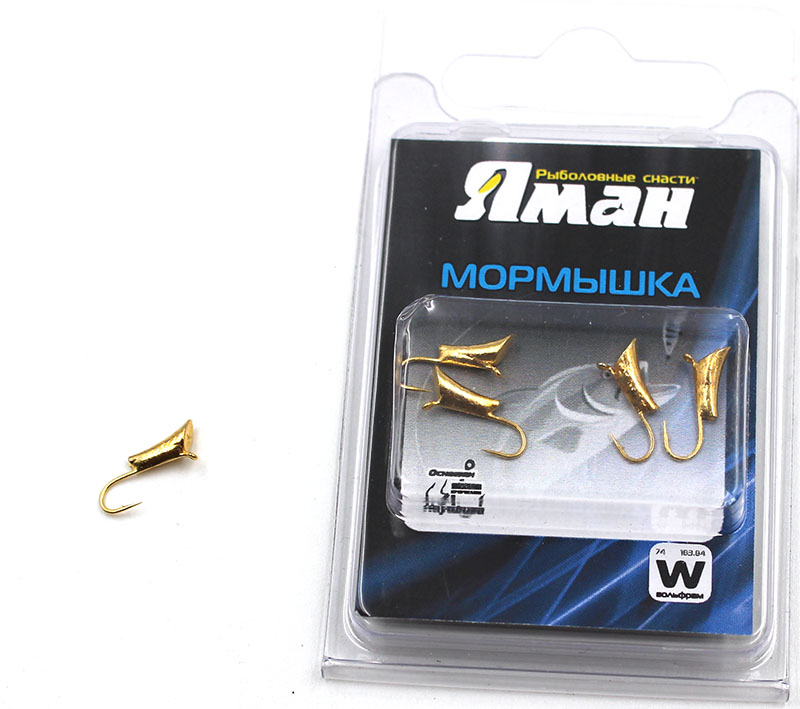 

Мормышка Yaman вольф.Blue Fox с ушк, р.3,вес 0,40,цв.золото, 00-00012578