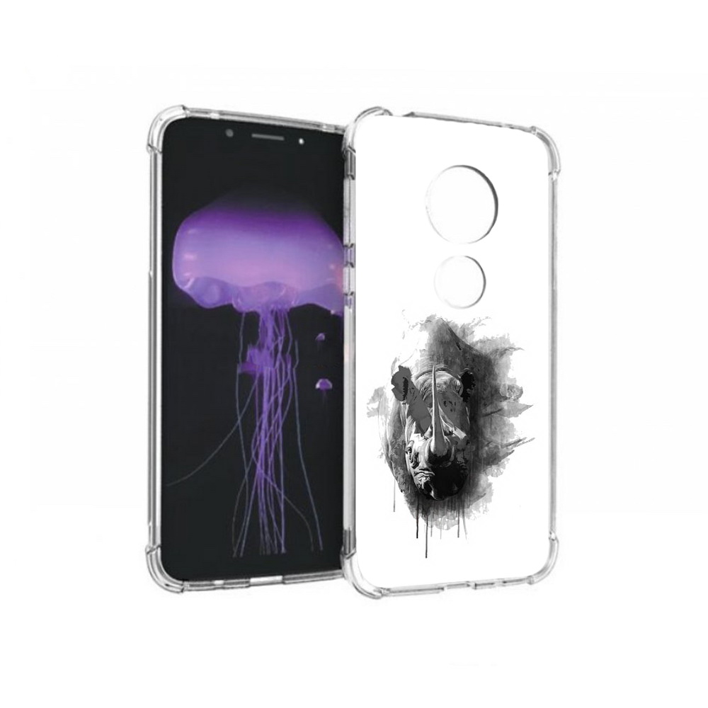 

Чехол MyPads Tocco для Motorola Moto G7 носорог (PT123662.354.523), Прозрачный, Tocco