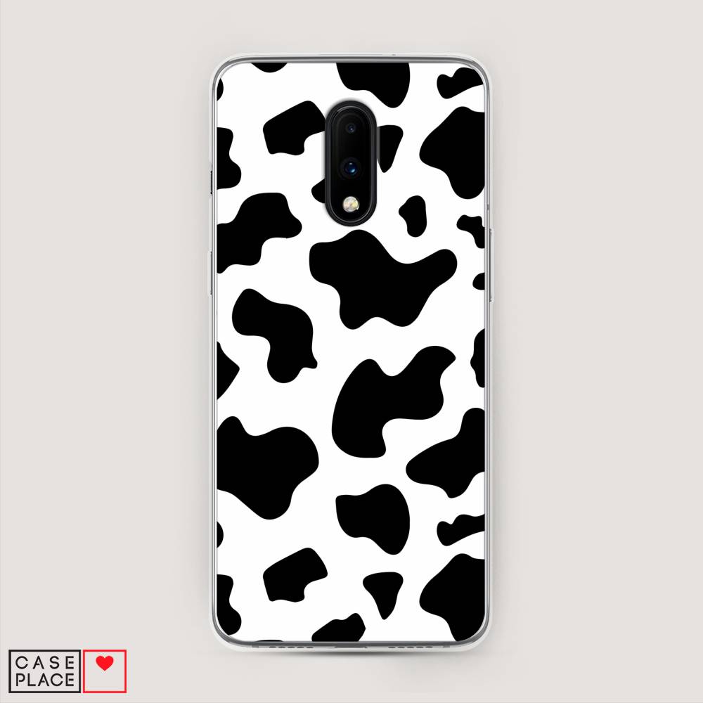 

Чехол Awog на OnePlus 7 / ВанПлас 7 "Пятна коровы", Белый;черный, 150750-1