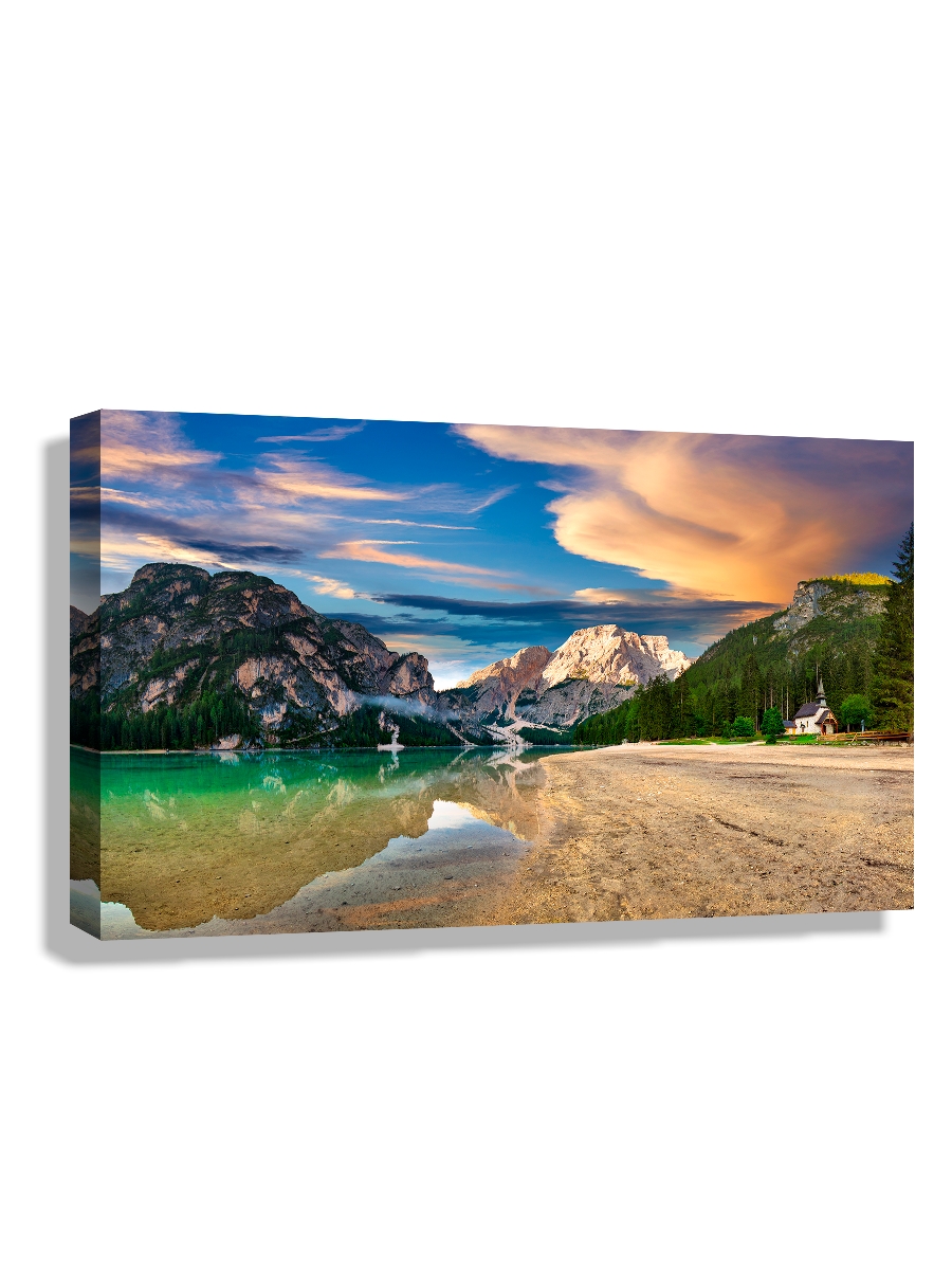 

Картина DRABS 60x40 см на холсте Вид на озеро Брайес Италия
