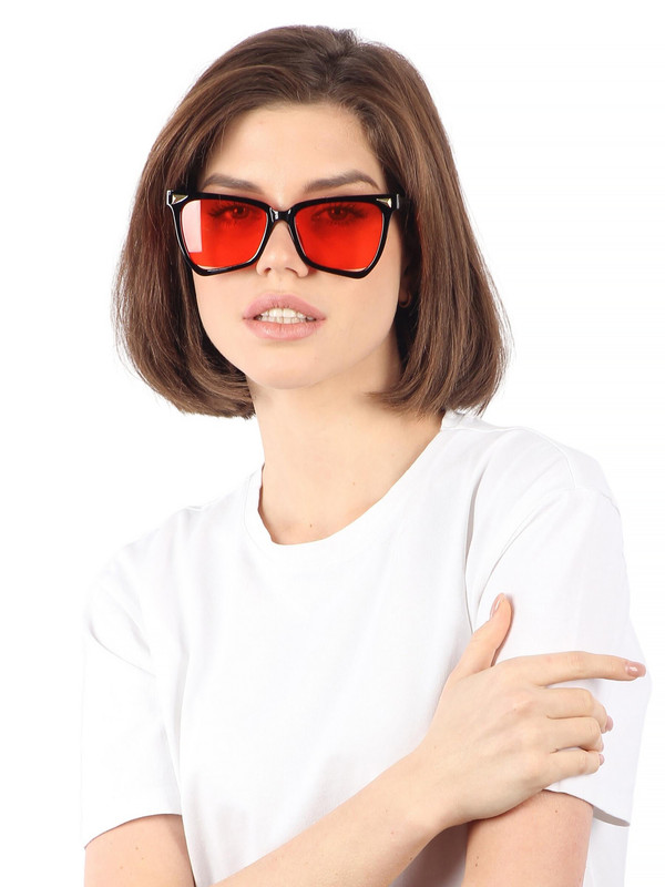 Солнцезащитные очки женские Pretty Mania DD094 красные