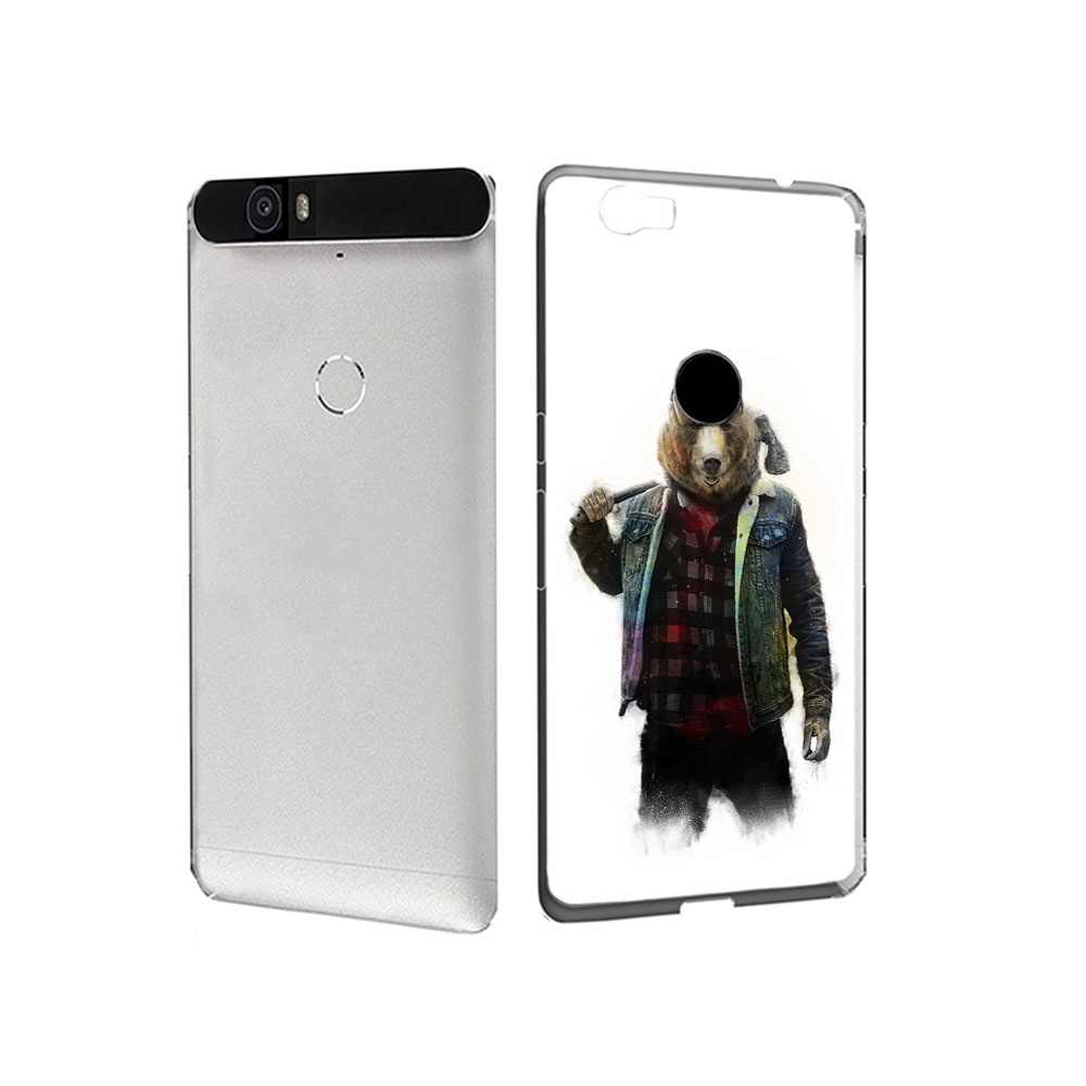 

Чехол MyPads Tocco для Huawei Nexus 6P медведь с топором (PT17717.24.469), Прозрачный, Tocco