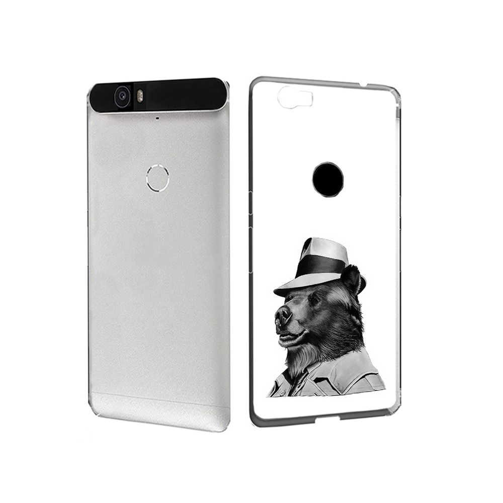 Чехол MyPads Tocco для Huawei Nexus 6P медведь в шляпе (PT17717.24.465)