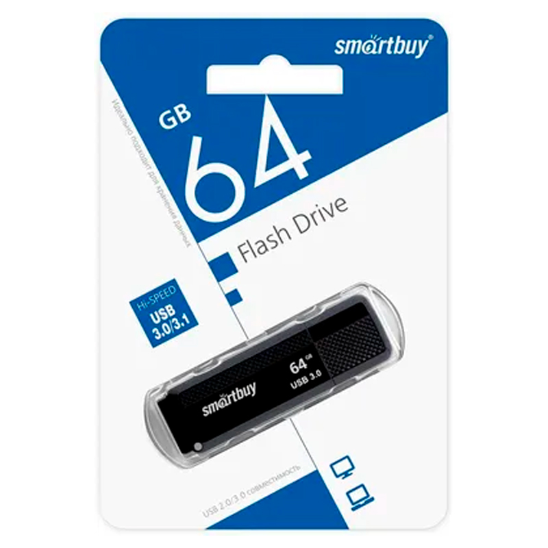 Карта памяти USB 64GB SMART BUY 1579₽