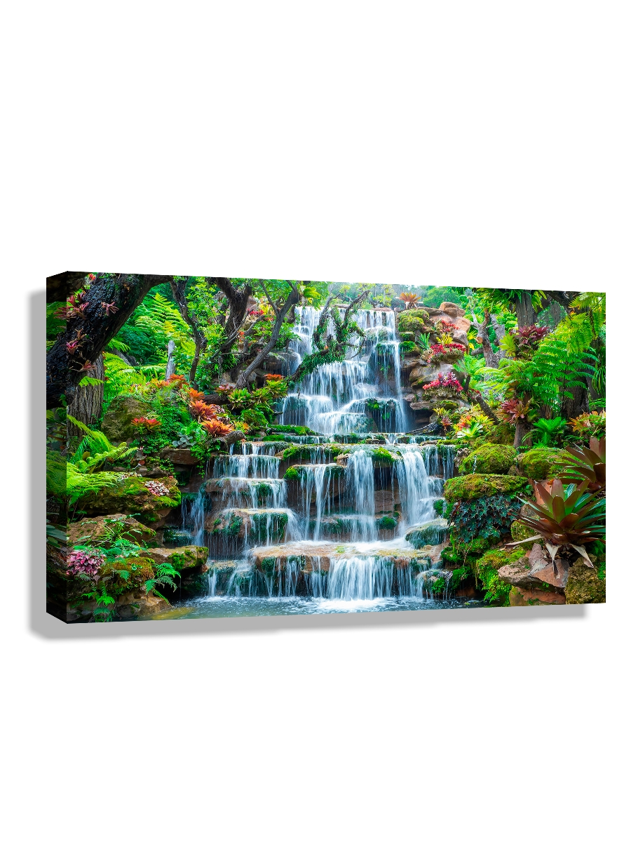 

Картина DRABS 60x40 см на холсте Водопад в красивом саду Таиланд