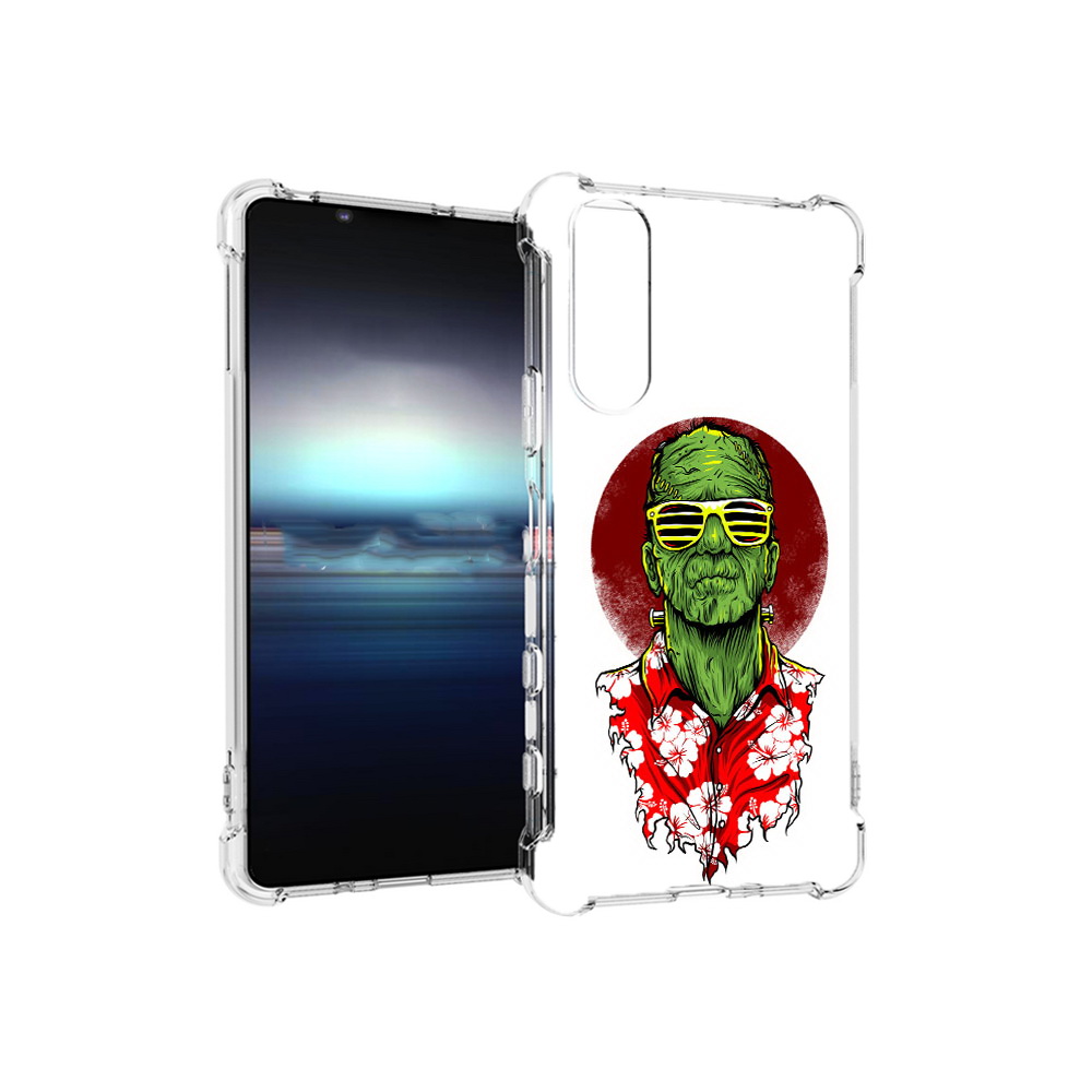 

Чехол MyPads Tocco для Sony Xperia 5 крутой зеленый мужчина в очках (PT154834.228.424), Прозрачный, Tocco