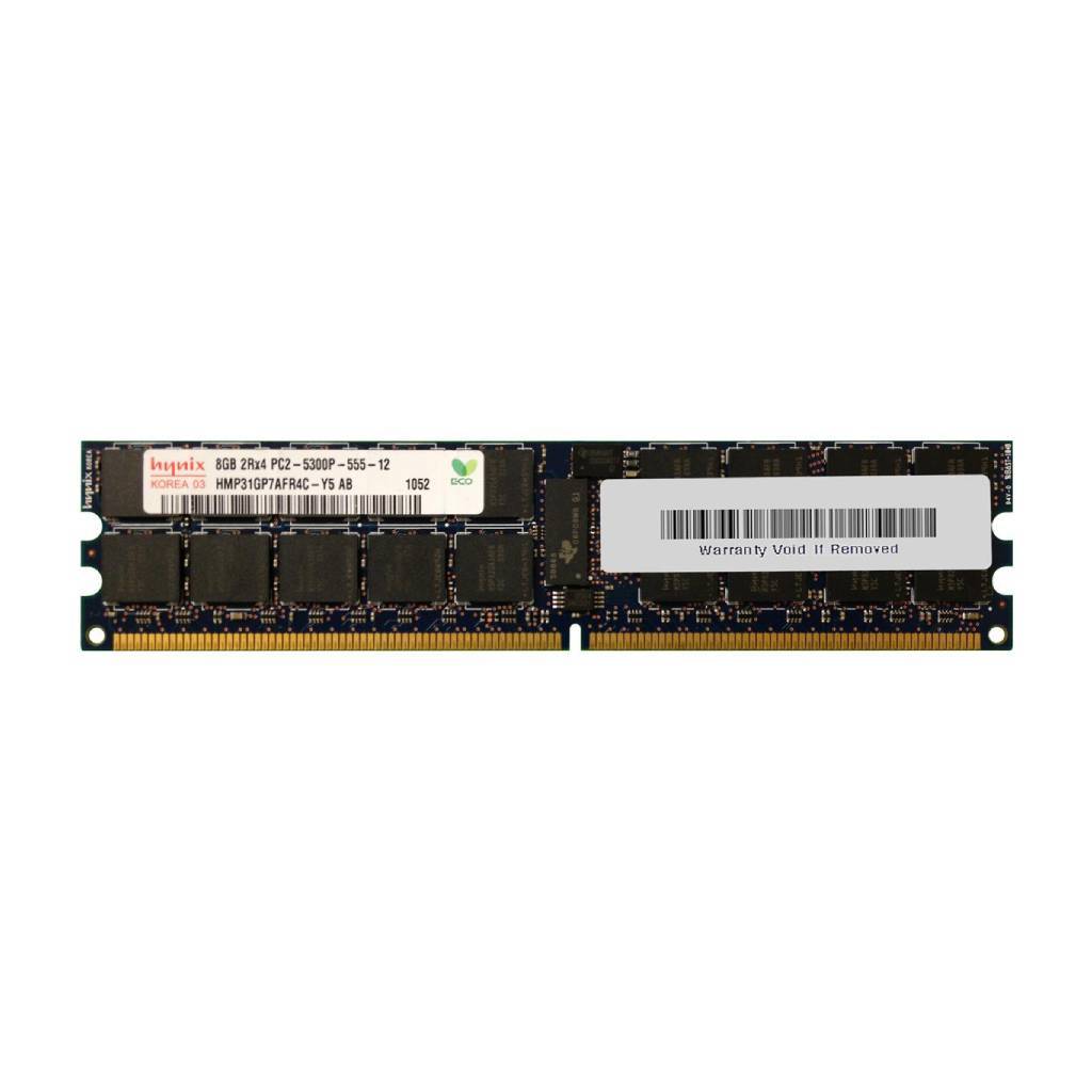 

Оперативная память HYNIX 8GB PC2-5300P DDR2 dual-rank x4 1.80V ECC HMP31GP7AFR4C-Y5