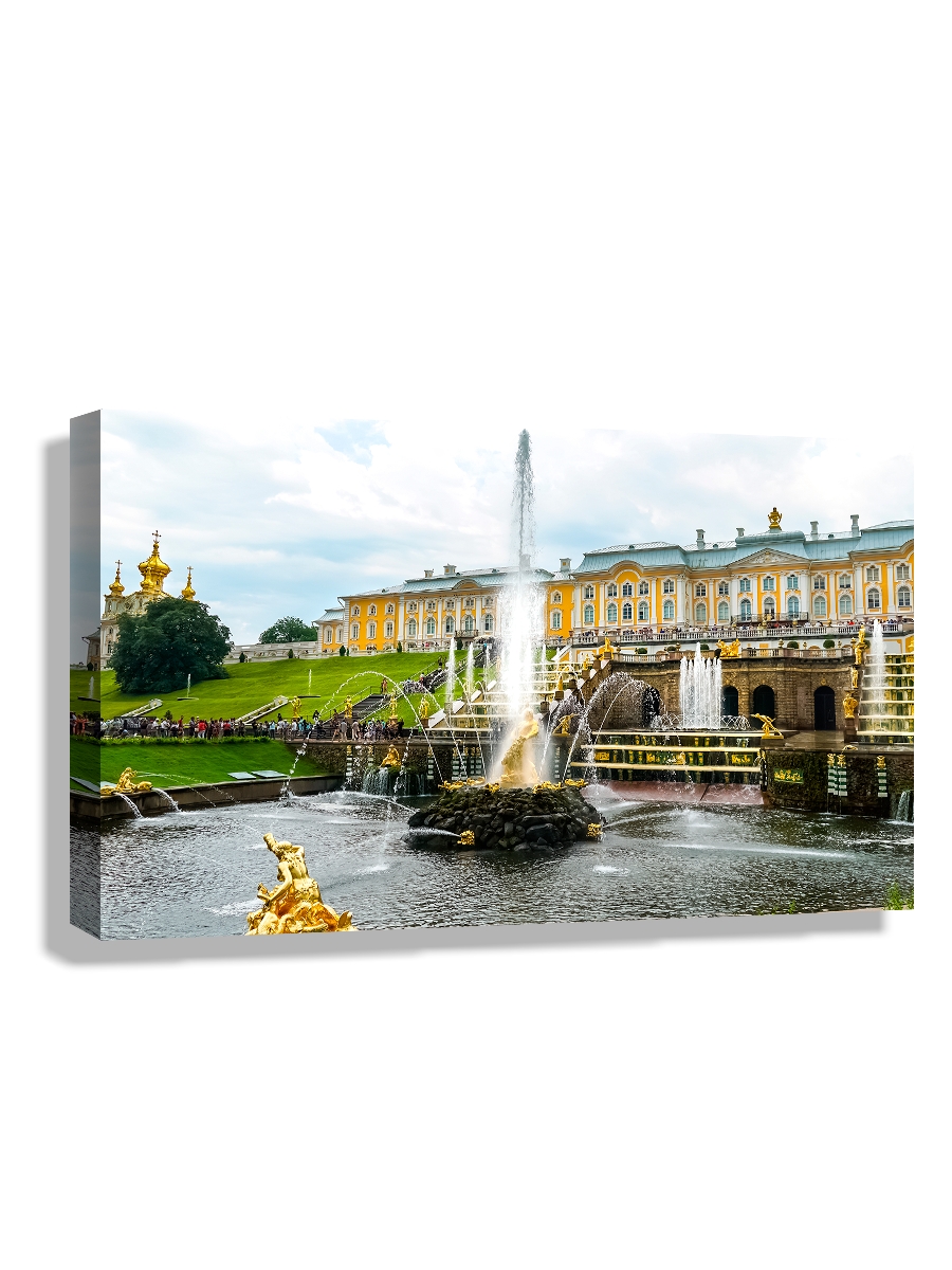 

Картина DRABS 60x40 см на холсте Дождливый Петергоф