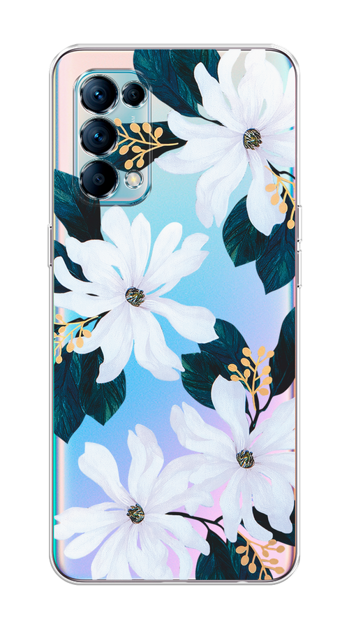 

Чехол на Oppo Reno 5 "Delilah Flower", Зеленый;белый, 255250-1