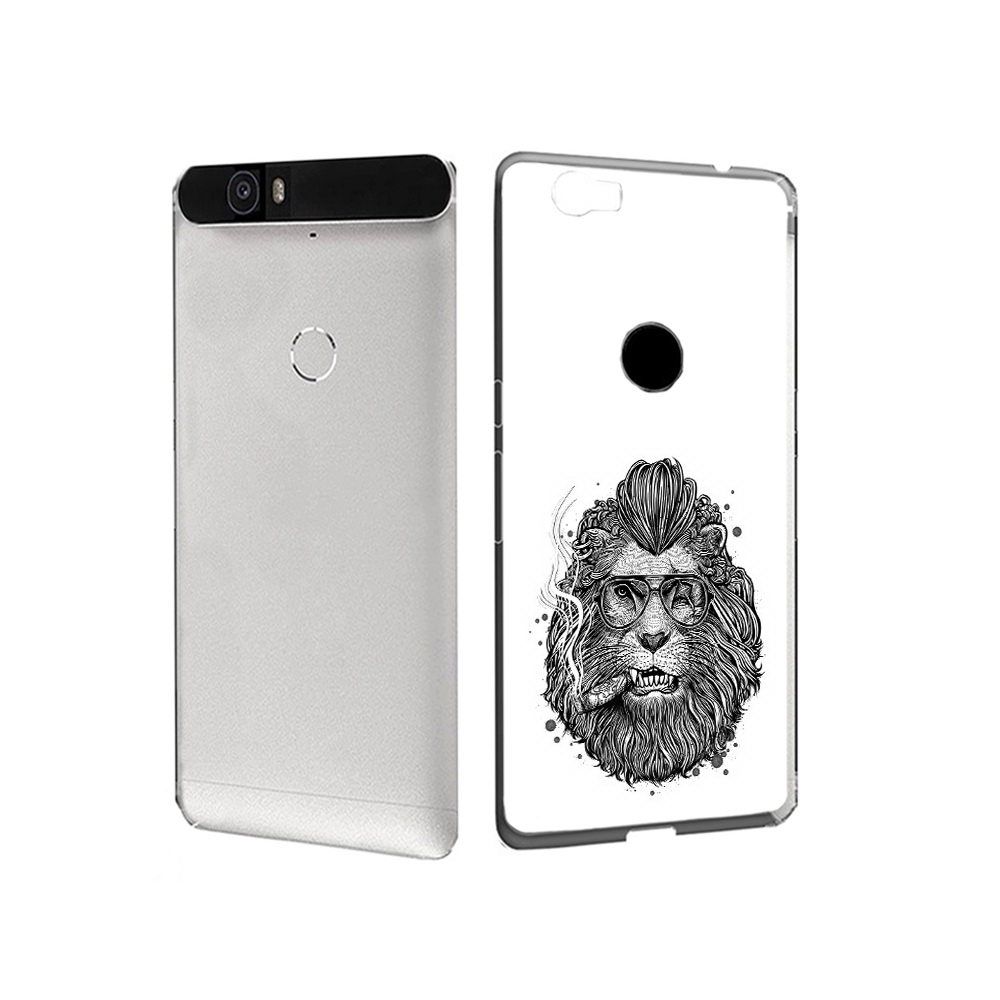 

Чехол MyPads Tocco для Huawei Nexus 6P курящий лев (PT17717.24.432), Прозрачный, Tocco