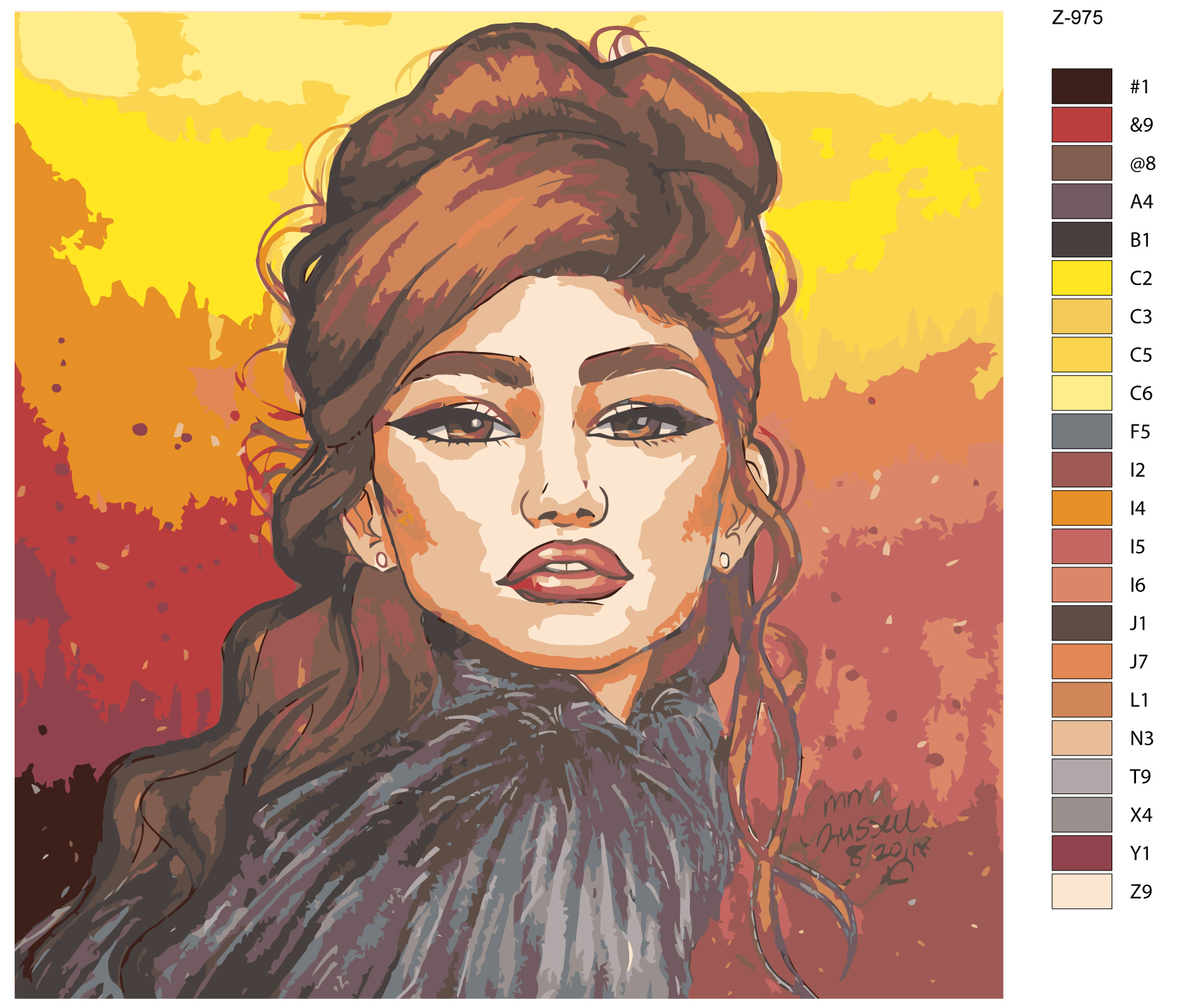 

Картина по номерам BRUSHES-PAINTS Z-975, Зендея-Zendaya