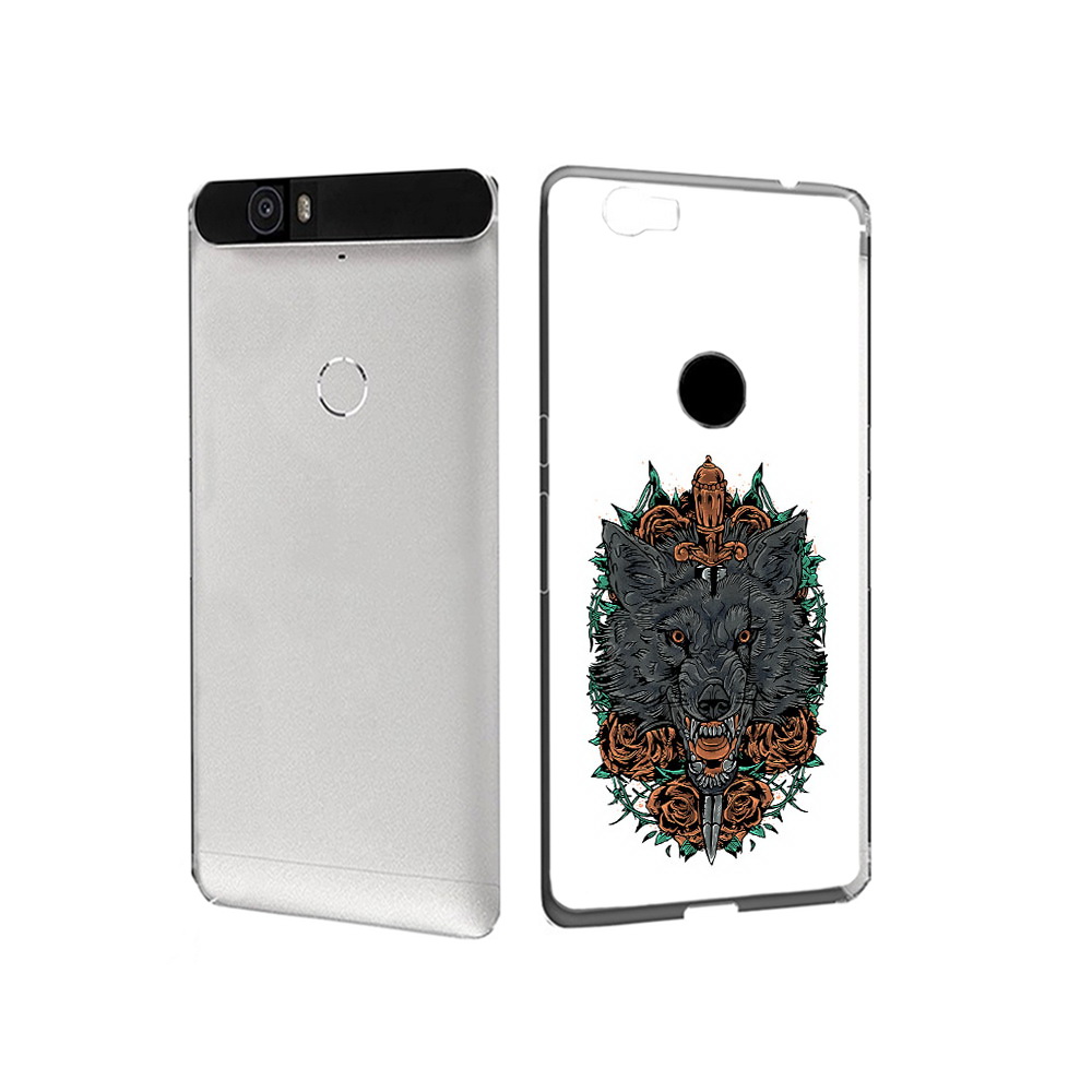 

Чехол MyPads Tocco для Huawei Nexus 6P красивый злой волк (PT17717.24.409), Прозрачный, Tocco