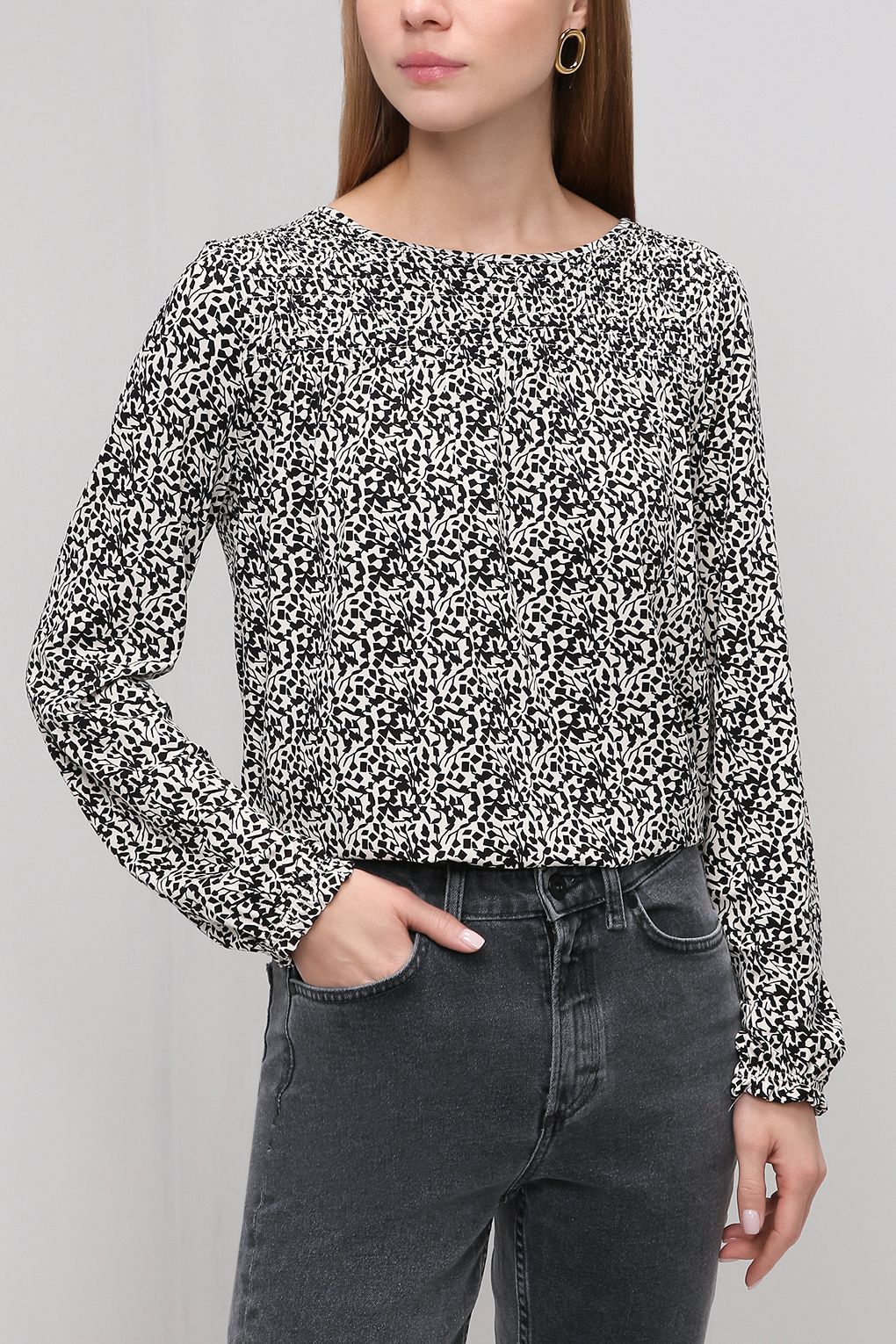 

Блуза женская NOOM 5664/2948 черная 2XL, 5664/2948