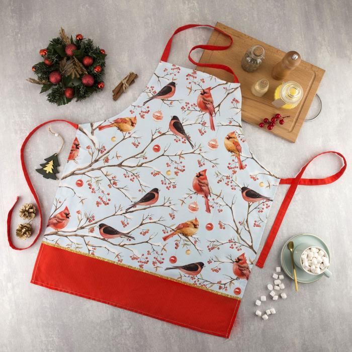 

Фартук "Этель" Winter birds 60х70см, 100% хл, саржа 190 гр/м2, Этель " Winter birds"